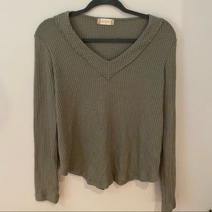 Altar’d State green thermal top